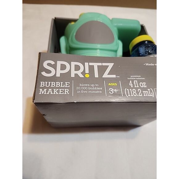 Spritz Bubble Maker Set 20,000 Bubbles in Five Minutes 4 oz Bubbles - Picture 8 of 8